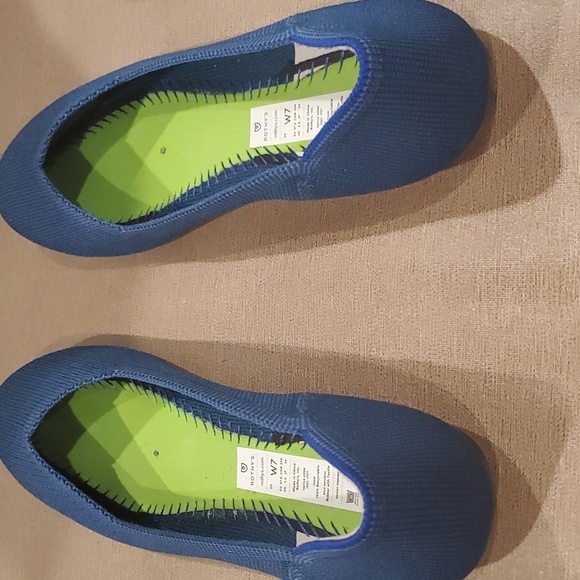Rothy's The Flat Deep Ocean sz 7 w New Insoles - Picture 6 of 7
